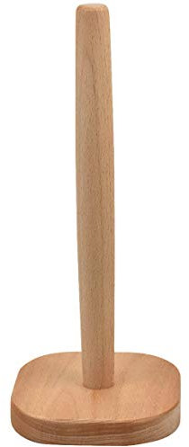 Portarotolo da Cucina, Antiscivolo Portarotolo di Carta, Legno Porta Scottex da Tavolo per Cucina, Bagno. Filo, Supporto Casco