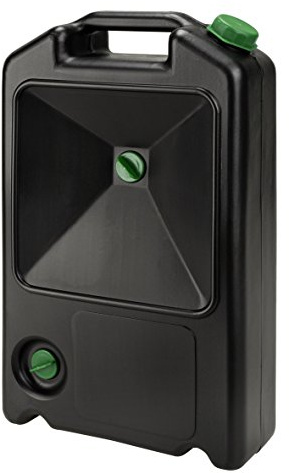 Universal – Ablaufwanne aus Kunststoff – vielseitig einsetzbar – Reinigung, Entleerung oder Transport – mit Tragegriff – 3 Öffnungen – 500 x 300 x 120 mm – 7 l