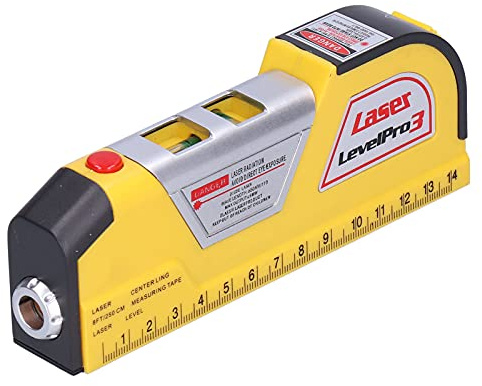 Multipurpose, 8ft Measuring Tape with Accurate Self-Leveling Beam, Durable Retractable Ruler for DIY Enthusiasts Home Renovators Contractors Hanging Pictures Laying Flooring