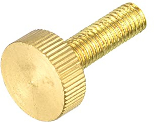 sourcing map Tornillos de pulgar moleteados, pernos planos de latón M8 x 30 mm, sujetadores para PC, electrónico, mecánico