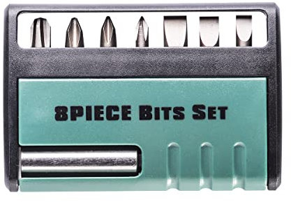 GRÖNE Bit-Satz - Schrauberbit Set - Schraubendreher Bits - 8-teilig - Universell Einsetzbar - Effizientes Arbeiten - Zerstört keine Schrauben - Abriebfest - Langlebiges Material - 25mm