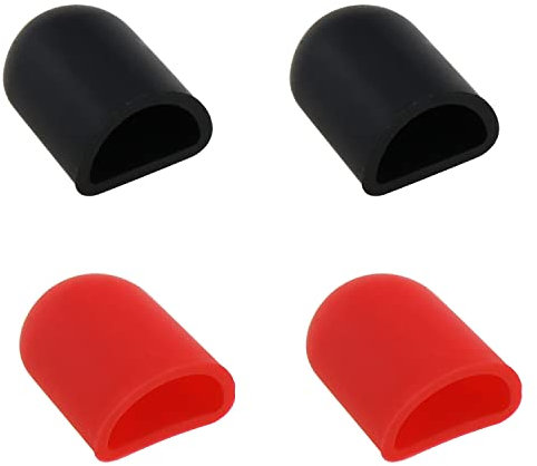 E-outstanding Electric Scooter Foot Support Cover 4PCS Anti-Slip Silicone Electric Scooter Foot Protective Sleeves for M365/Pro 2//1S/ProEssential Lite/G30 Max/ES Series, 2 Each for Black and Red