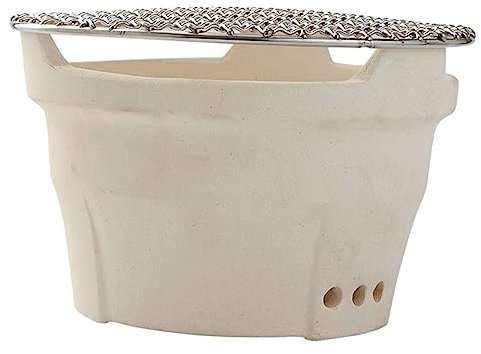 GANAZONO 1 Set Holzkohlegrill Heizofen Holzkohlegrill Kleiner Tragbarer Grill Für Den Innenbereich Holzkohlegrill Hibachi-Grill Holzkohleofen Keramik-Tongrill Mini-Grill Grillofen