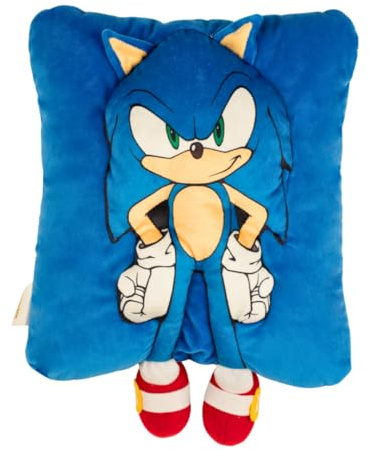 Sonic The Hedgehog Anime Kids Super Plush Cozy Snuggle (TM) Pillow (100% Officially Licensed Product) by Franco