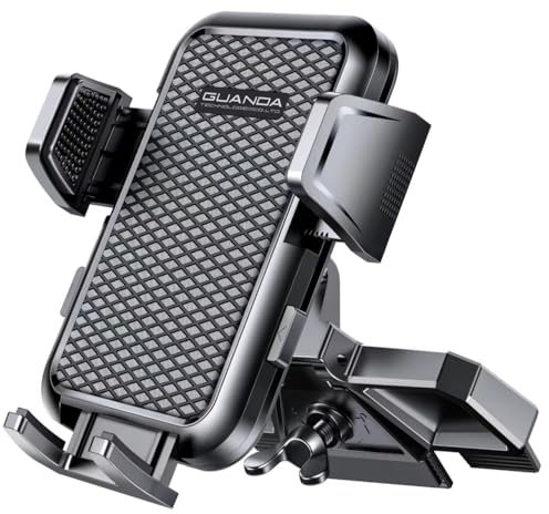 2024 Support Telephone Voiture CD, Porte Telephone Voiture Stable Fente CD, Socles Téléphone Portable Automobile, Attache Portable Voiture Rotatif 360°Universel Pour iPhone Samsung Smartphones