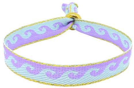 Selfmade Jewelry - Statement Festival Armband Stoff Armband Damen Stoffarmbänder in Pink für Festival Outfit Damen