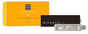 RITUALS Auto Parfüm Mehr Car Air Freshener – Auto Duft mit Aroma von süßer Orange und Zedernholz – Auto Lufterfrischer mit eleganter Holzhalterung – 6 g