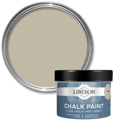 Libéron Chalk Paint - Vintage Matt Finish - High Coverage - Ideal for Upcycling - No Primer - Twine Matt 250ml