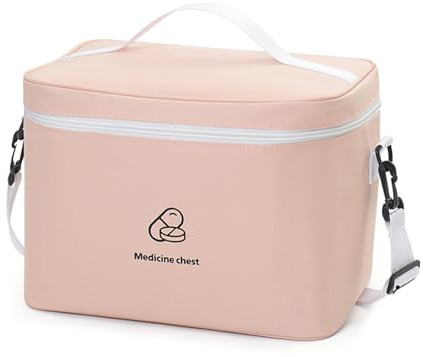 Zasjon Trousse de Secours Vide Étanche Double Couche Trousse Pharmacie Voyage de Grande Capacité, Sac de Médecine Portable AVCE Sangle, Sac DUrgence Médical pour Activités de Plein Air,Maison,Voyages