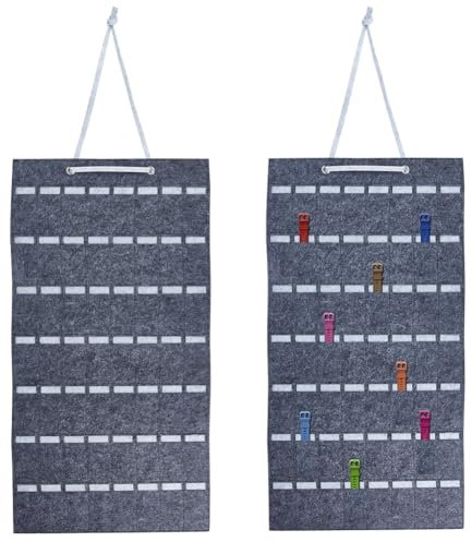 OLYCRAFT 2 pz Grigio Cinturino Orologio Appeso Organizer Portaoggetti 76x40cm Orologio Display Portaoggetti Rotolo Contiene Cinturini per Orologi Cinturini Accessori Supporto con 24 Tasche