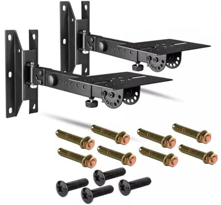 Lijiaxiuyc-101 Pieds Enceintes Support Mural de Haut-Parleur, Support Audio Professionnel, Support épais, Support de Montage Mural for Haut-Parleur Surround Pieds Enceintes Monitoring(35CM)