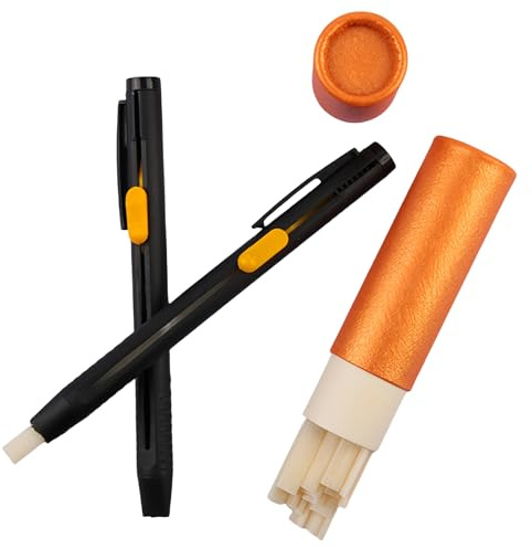 Yulokdwi Tiza de Costura para Telas - 2 Piezas Marcador Textil Sastre - Crayones De Cera Borrables Con Recambios Para Sastrería En Algodón Punto Ropa Hogar Muebles Papel Para Prendas