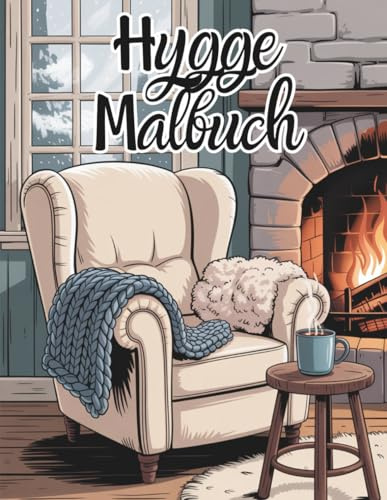 Hygge-Malbuch für Erwachsene: Entspannung, Stressabbau und Achtsamkeit – Skandinavische Szenen, Kerzen, Tee & gemütliche Momente zum Ausmalen