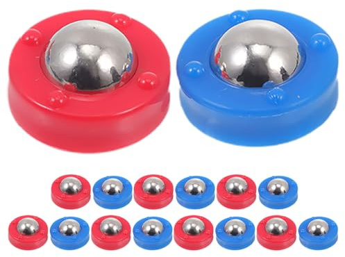 SUPVOX 30 Discos de tejo de Mesa - Mini Rodillos de tejo para Juegos de Mesa deslizantes - Accesorios de Repuesto para Juegos de Curling de para Fiestas y diversión Familiar