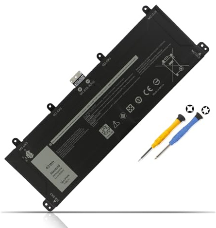 K KYUER 9F4FN Laptop Akku für Dell Latitude 13 7320 Detachable 2-in-1 Tablet, Inspiron 14 3420 Series P22G T04H T04H001 09F4FN 2VKW9 8PK6G 2ICP4/79/112 2ICP4/79/111 40Wh Notebook Replacement Battery