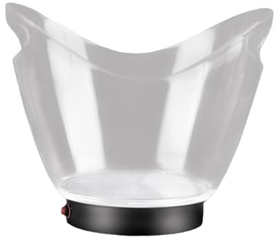 RCGOFOLLOW Elegant Clear Champagne Beer Bucket with Large Capacity RGB Colors Changing Feature Nightclub Events Also Provides Sturdy Party Supply is Also Transparent