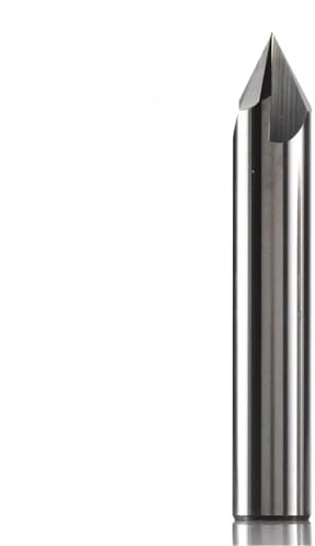 Drehbank Zubehör Hartmetall-Senkbohrer, Fasenfräser für Aluminium und Kupfer, 60°, 90°, 120° Entgratfräser(ECN3F-D10.0-R90)