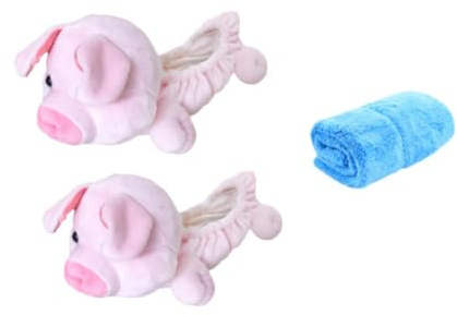 pistro Copri lama per pattini da ghiaccio, a forma di animale, per uomini, donne, bambini, robuste, per pattinaggio artistico e hockey, maiale