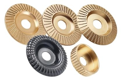 6 pezzi, mola for lucidare il legno, smerigliatrice angolare a disco rotante, set for intaglio, utensili abrasivi