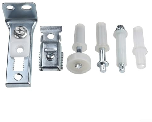 Juego de 6 piezas de reparación de puertas plegables para puertas de 1 a 1,38 pulgadas, juego de bisagra con riel guía y articulaciones giratorias para armario de cocina