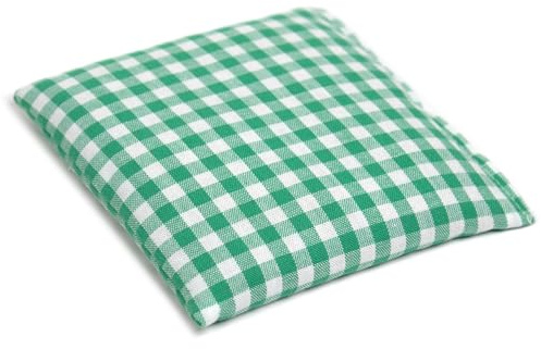 Dinkelkissen 12x12cm grün-weiß - Wärmekissen & Kältekissen - Dinkel Körner-Kissen