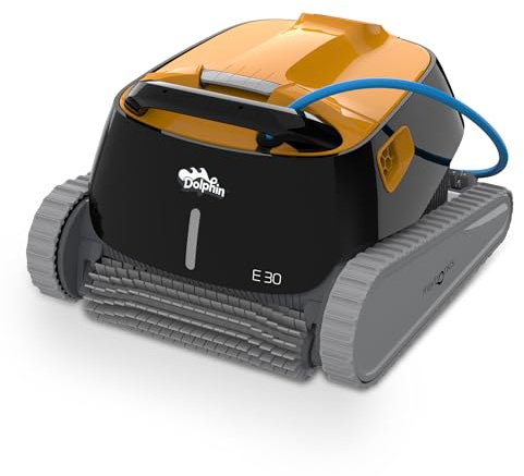 Dolphin E30 Robot limpiafondos automático para Piscinas enterradas de 12m - Limpieza Fondo y Paredes - Filtración Ultra Fina