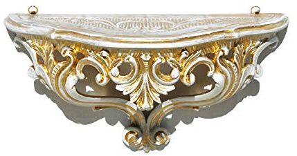 Ideacasa Regal Konsole White Gold Golden Vintage Mobile Wall barockem Stil Entry