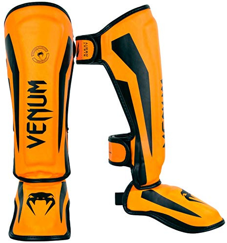 Venum Protège-Tibias Elite Enfants - Orange Fluo - L