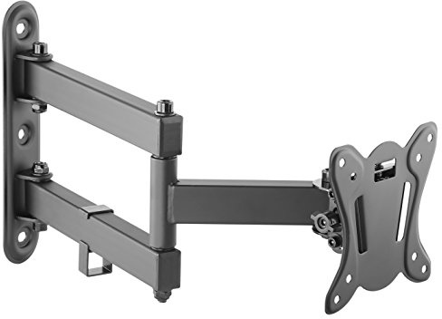RICOO Monitor Halterung Wandhalterung Schwenkbar Bildschirmhalterung Monitorhalterung für 13-34 Zoll Flach Monitor-Arm Neigbar S7311 Computer Curved PC Bildschirm Wand-Halter VESA 75 x 75 & 100 x 100