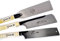 Juego de 3 sierras japonesas de 250 mm Shogun Kataba Dozuki Ryoba, sierra de espalda de dos lados