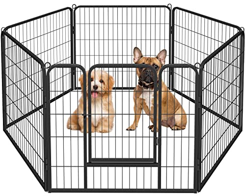 costoffs Foldable Dog Pen Indoor/Outdoor, 6 Panel Whelping Pen, 80 cm H | Puppy Pen, Easy Entry, Flexible Shapes, Compact Storage, for Yard/RV/Camping, Puppy/Cat/Rabbit/Pig/Small Medium Animals
