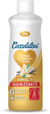 COCCOLATEVI Profumatore Bucato Lavatrice, Igienizzante, Vaniglia 300 ml, Essenza per Asciugatrice, Casa o Detergente Pavimento