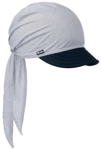 Lipodo Jasmine Bandana Keps Damer - Made in Italy strandkeps luva i tyg med skärm, skärm Sommar Vår-sommar - One Size blå