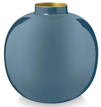 Pip Studio Metall Vase Hellblau 23cm