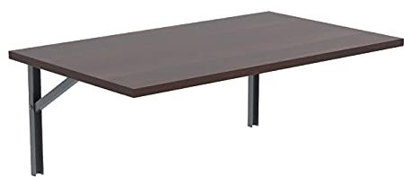 AKKE Wandklapptisch für Küche Zimmer Wohnzimmer Kinderzimmer 120 cm x 60 cm, Wandtisch klappbar, Klappbarer Wandtisch Küchentisch Kindertisch, Klapptisch Klappschreibtisch Küche Dunkles Nussbaumholz