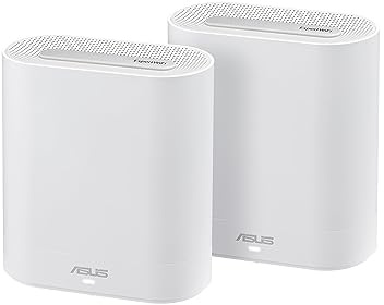 ASUS ExpertWiFi EBM68 AX7800 Sistema WiFi 6 de Malla de Tres Bandas (Paquete de 2) – Portal invitado Personalizado y SDN, fácil configuración y gestión remota, escalable con ExpertWiFi, AIMesh