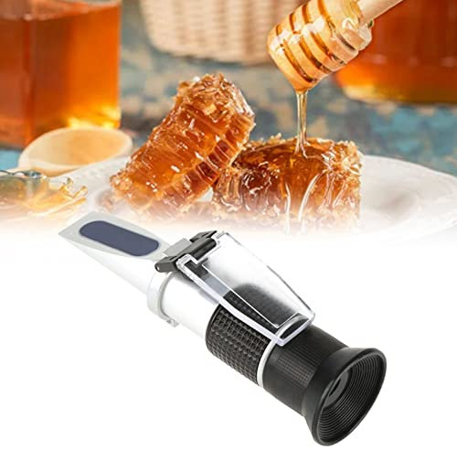 Rifrattometro, rifrattometro con rifrattometro portatile digitale ATC per birra vino, misuratore di gravità specifica a doppia scala per miele, sciroppo d'acero, melassa, allevamento di api