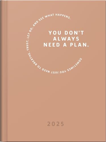 rido/idé Taschenkalender Young Line Mini (2025) „Motivation“, 2 Seiten = 1 Woche, A6, 160 Seiten, Grafik-Einband, sahara