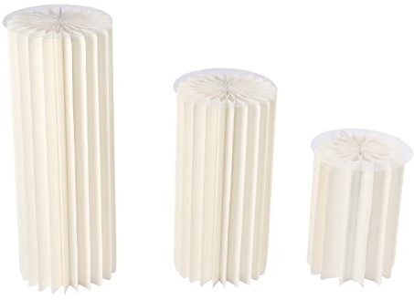 Boda Cartón Columna de Flores Jarrones Plegable Soporte de Flores Columna Decorativa ColumnaCilíndrico Compromiso Encimeras de Mesa - Conjunto de Flores Jarrón Soporte de Mesa de Fiesta