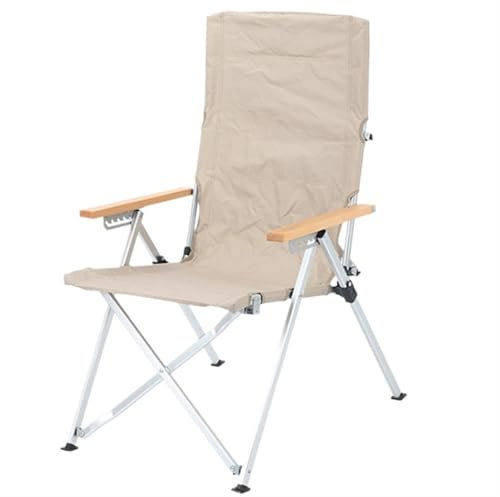 MCLIUJIA Campingstuhl Faltbar Verstellbarer Campingstuhl, Tragbarer, Klappbarer Liegestuhl, Strandstuhl, Selbstfahrender Angelsportstuhl Klappstuhl Camping(A)