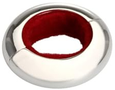 Magnetischer Tropfenfänger Tropfring D 5 cm – Premium Silber Plated, edel versilbert für Weinflaschen, Flaschen