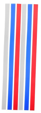 KOCKSHION 6pcs Dough Thickness Measuring Strips for Rolling Pin Guides 2/4/6mm Silicone Rulers for Baking Red/White/Blue for Cookie and Biscuit Making