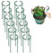 Tuteurs pour Plantes Grimpantes, Lot de 24, 24 x 14cm, Support Anneau de Jardin pour Pivoines, Hortensias, Roses, Sédum, Légumes, Tomates