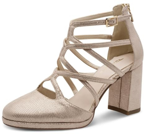 Tamaris Décolleté da donna con tacco a blocco metallico 37 EU