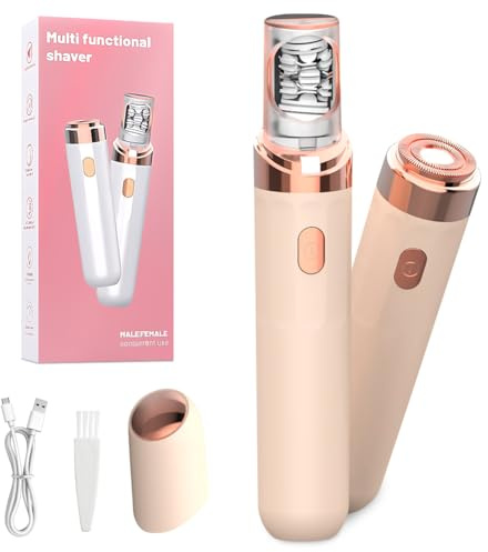 Soft Skin Pro, Soft Skin Pro Facial Hair Remover, Facial Hair Remover for Women, Washable Rechargeable Portable Women Facial Epilator, Facial Hair Remover for Face, Hand, Legs with Smart Light (Pink)