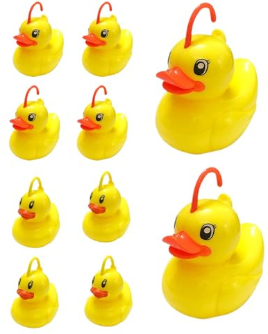 10 Stück Enten Angeln Spielzeug, Enten schwebendes Spielzeug Entenangelspiele Badespielzeug Baby Lernspielset für Kinder Dusche, Pool, Badewanne