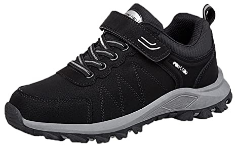 Zapatos de trekking resistentes al agua, zapatos de trekking Hallux Valgus para mujer, suela gruesa, zapatos de senderismo, de tela, zapatos de salud para hombre, zapatos de caminar anchos