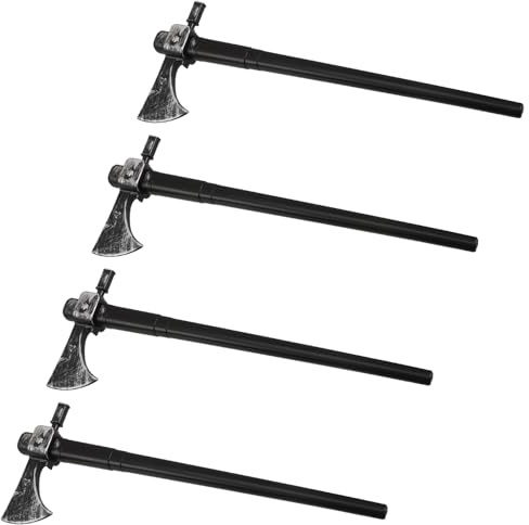 Parliky Set 4 ASCE da Pirata per Halloween ASCE da Cosplay Leggere e Realistiche Accessori per Feste e Giochi di Ruolo Costume Pirata e Vichingo