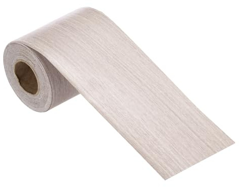 QUARKZMAN Ruban De Réparation À Grain De Bois, 2 Pouces x 33 Pieds Ruban Adhésif Autocollant À Grain De Bois Bordure De Papier Peint Polyvalent Pour Meubles Sols Fenêtres Portes, Gris Clair