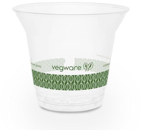 Vegware R300S-G 9oz Standard PLA Cold Cup (Case of 1000)
